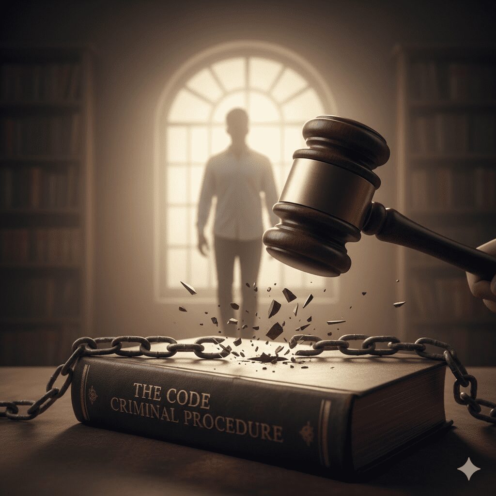 Gavel breaking chain symbolizing 498A FIR quashing after settlement in High Court